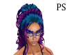 Blue/Silver Ball Mask