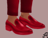 A| Elegant Loafers Red