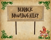 Bedrock Bowling Sign