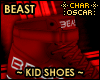 !C Red Beast Kid Shoes