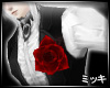 ! Red Rose on Suit