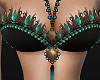 Turquoise bikini beads