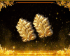 Gold earings ~Leaf