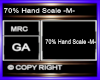 70% Hand Scale -M-