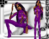 *E* purple latex catsuit