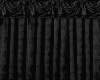 black flowered drapes