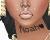 Noah Neck Tattoo
