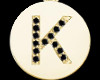 Gold K Pendant Necklace