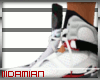D| White&Red Jordan 8s