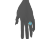 Ring 2 Hearts Blue 3 L