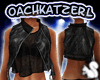 -OK- Leather Vest Black