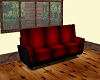 Red and Black Sofa