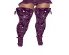 purple lace boots