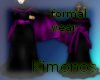Purple-Blk Kimono-1colar