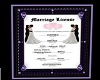 Framed Marriage LIcense