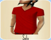 |S| Clean V-Neck Red