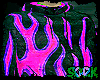 hoddie flames purple y2k