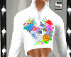 WHITE SKULL CUTE SWEATER
