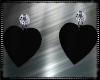 Black Heart Earrings