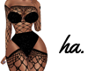ha. Black Fishnet Fit