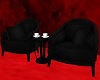 black coffee chairs