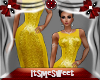 Gliterous Dress - Gold
