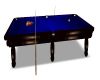 Blue Billiard table