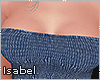 Frills Jeans Tube Top