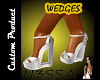 N!!Silver Wedge shoes