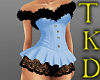 Baby Blue Fur Dress