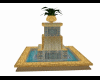 Blue gold fountain