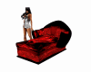 Romantic Sofa Red Black