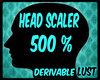 M/F 500 % Head Scaler