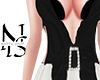 NS. Black White Dress