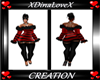 Winter Dress Red/Black