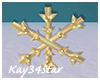 Gold Snowflake Decor