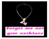 Forget me not gem neckla
