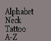 Fn |Letter F Neck Tattoo