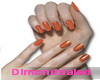 Orange Long nail