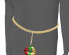 Rasta Lips Belly Chain