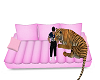 LC pink couch w/ tiger