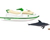 jet ski and dolphins