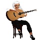 Guitar with stool