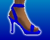 Blue Spike Heel Sandals