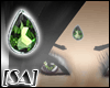 [SA] Green Crystal Bindi