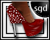 !SGD Red CallOut Heels