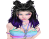 !A! Black W/Purple Hair