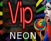 Neon VIP Sign Red Light