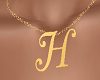 "H" Letter Necklace