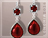 Red Bedazzled Earrings